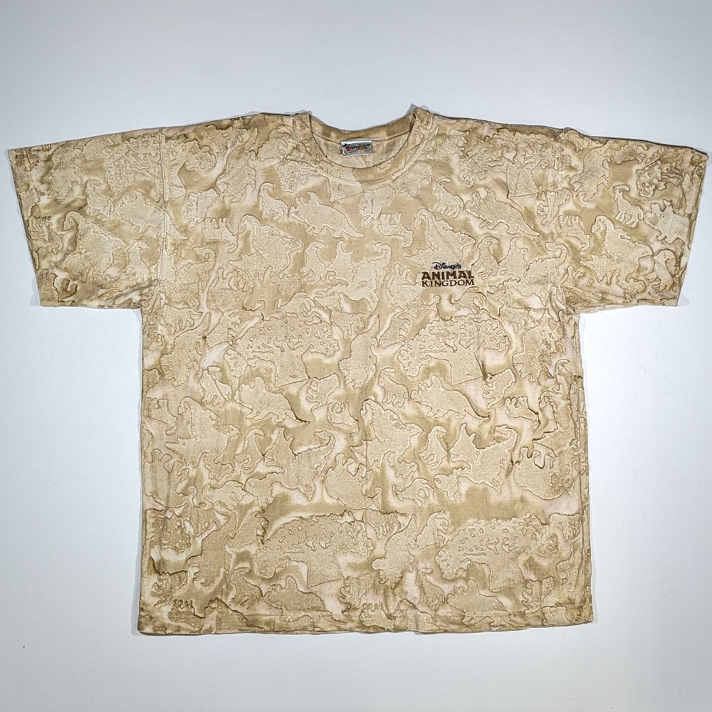 Vintage Disney World Animal Kingdom All Over Print Shirt Mens XXL Tie Dye 2XL